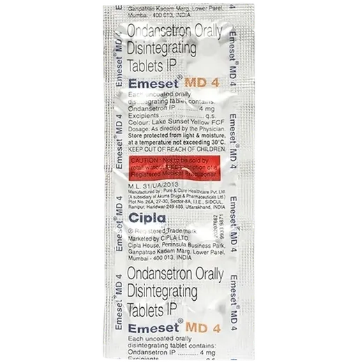 emeset 4mg tablet 10's